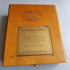 Vintage Empty Cigar Box Wood Havana La Gloria Cubana Gold Medal Smoking