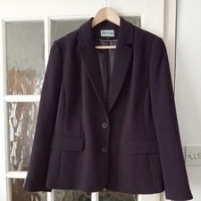 Busy Womens Plum Suit Jacket Blazer UK 16 Single Breasted NEW