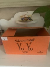 Wedge wood R replica Clarice Clif Yo-yo Vase