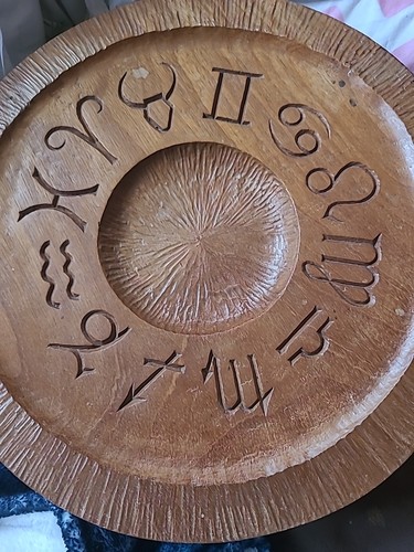 Wiccan zodiac altar plate - wiccan,