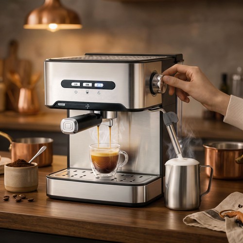 Espresso machine with milk - espresso,