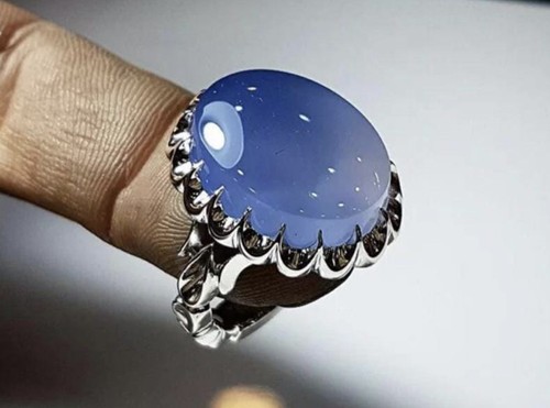 Yemeni aqeeq ring 925 - ring,,