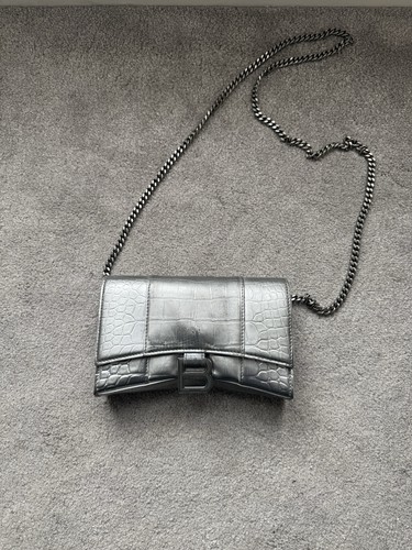 Balenciaga silver croc - silver,
