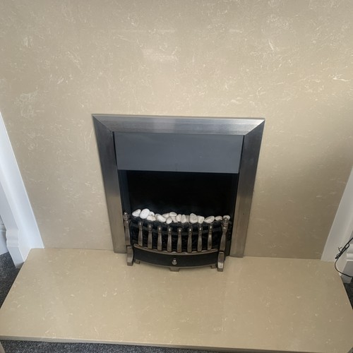Electric fire and surround - and,