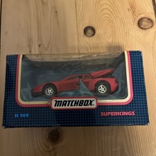 Matchbox Superkings Ferrari testarossa  K149 boxed Die cast boxed 