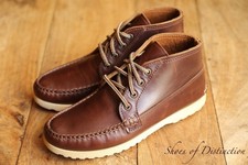 Quoddy Tan Leather Derby Boots Shoes Mens UK 6 US 7 EU 40