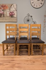 Set of 6 Solid Oak Farmhouse