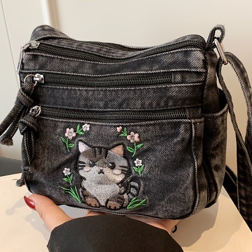 Small denim crossbody - small,