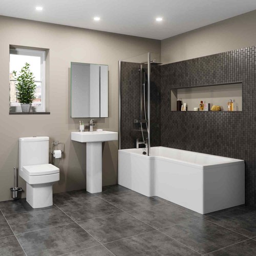 Bath shaped screen panel - bath, l