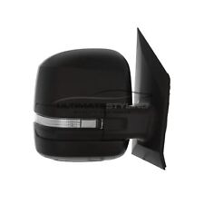 Wing Door Mirror VW Crafter Van 2016-> Electric Black Drivers Side Right Hand