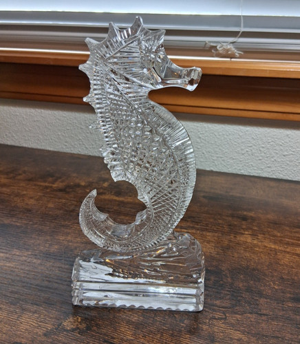 Waterford crystal seahorse - waterford, 7"