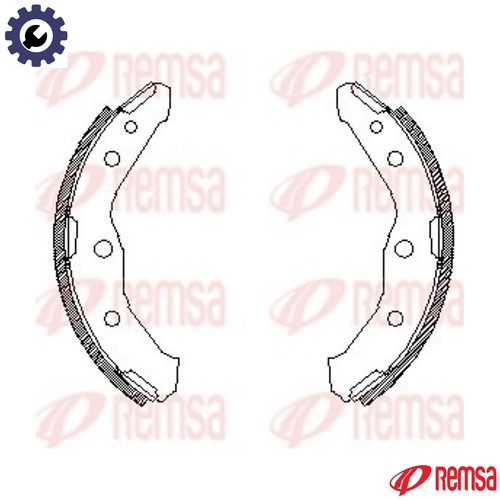 Brake shoe 4547 for - shoe,