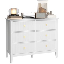 HOMCOM Fluted Chest of Drawers