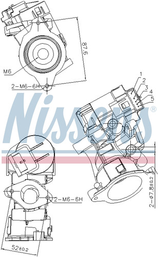 Nissens egr valve - egr, 98181