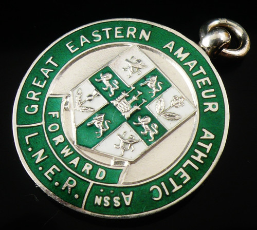 Sterling silver enamel pocket - sterling,