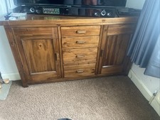 Solid Oak Cabinet with 4
