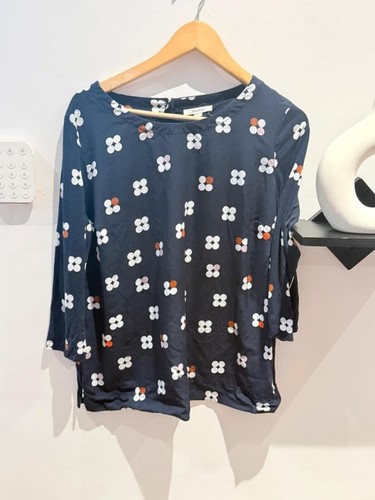 White stuff navy floral print - white,