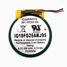 Garmin Approach S2 S4 Running Watch GPS Rechargeable Li-ion Battery 3.7V 200mAh