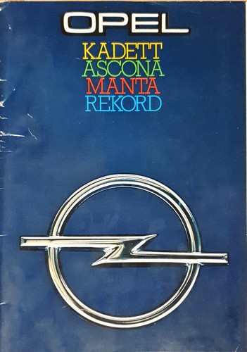 Opel kadett ascona manta - kadett,