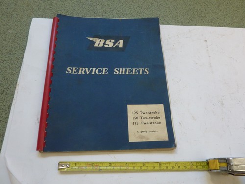 Bsa bantam service sheets - bsa,