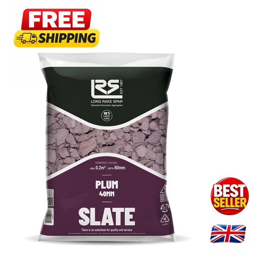 40mm plum slate chippings - chippings,