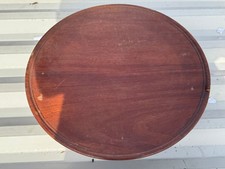 Vintage wooden round pedestal - vintage,