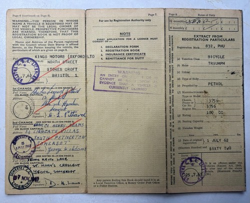 Original log book for - original,