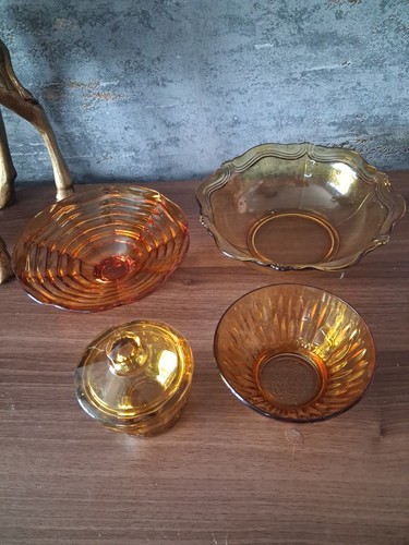 Vintage amber glass - amber, 4