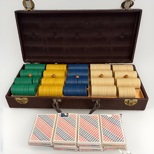 1930 poker chip set - of, 500