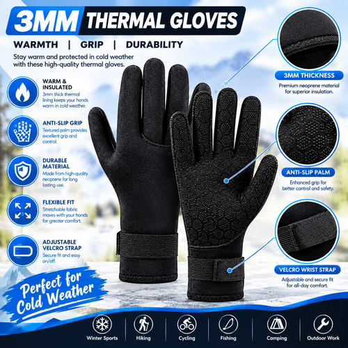 3mm neoprene wetsuit - neoprene, gloves