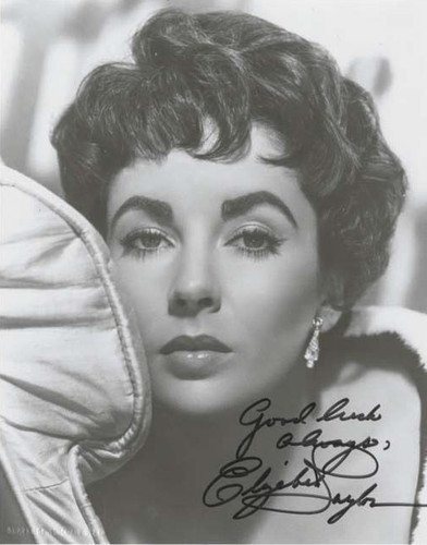 Elizabeth taylor signed - elizabeth,