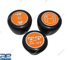 Black Gear Knob Set of 3 Unit