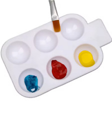 PAINT PALETTE: Plastic pallete with 6 wells and handle