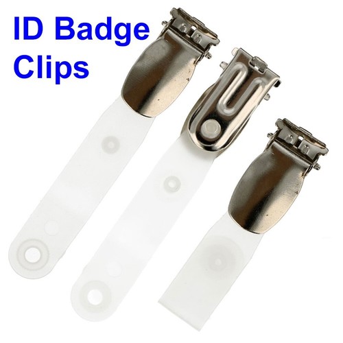 Badge clips security card - -,