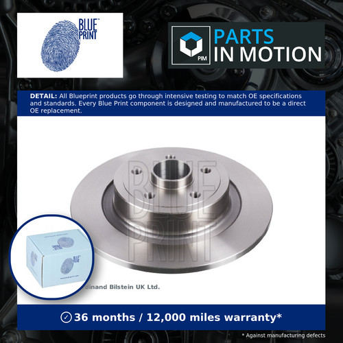 Brake discs pair solid rear - 2x,