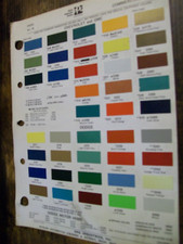1970 Chevy GMC Pickup Van Truck Blazer Suburban Ditzler PPG paint chips- used