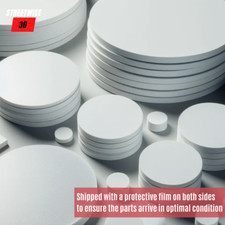 5mm Thick White Acrylic Discs