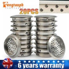20PCS Air Vents 2 Inch 53mm Circular Soffit Vent Stainless Steel Round Vent Mesh