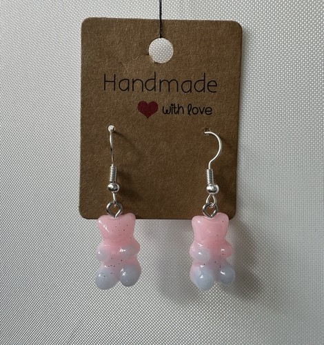 Gummy bear earrings baby - baby, pink