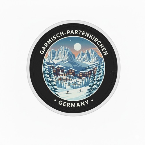 Garmisch ski resort - ski, skiing