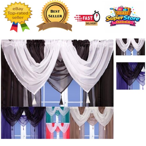 Luxurious blackout voile swag - voile,