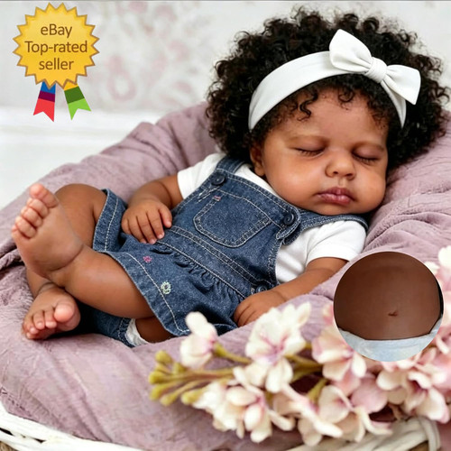 Black reborn baby dolls - baby,
