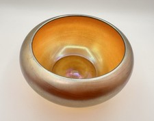 Signed Art Glass Steuben Gold
