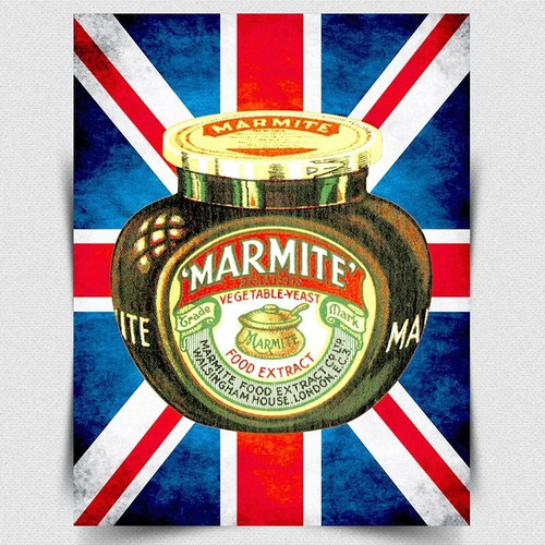 Marmite metal sign wall - marmite,