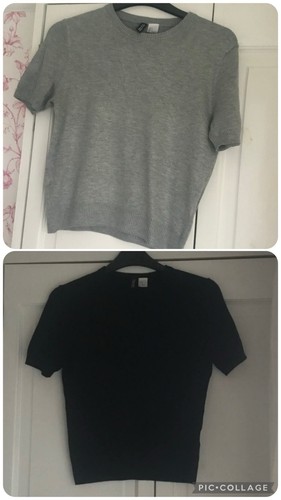Short sleeved jumpers x 2 - h&m,