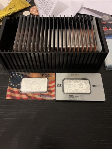 Pamp 1oz silver bar 250th - silver,