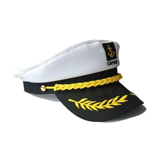 Adult navy captain - adult, hat