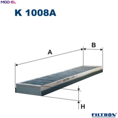 Filter cabin air 1008a for - filter,