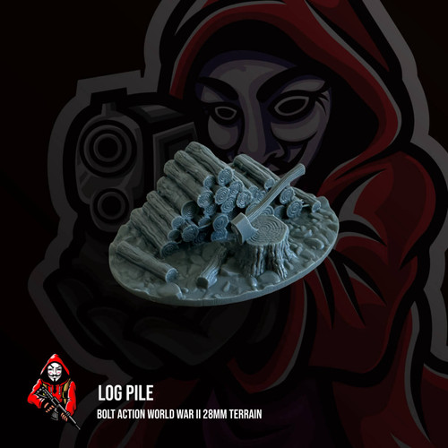 Log pile bolt action - log,