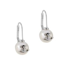 Vivienne Westwood Gia Drop Earrings With Gift Packaging - Silver 